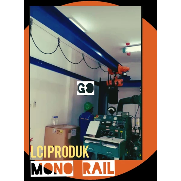 Monorail Crane sistem manual Baru