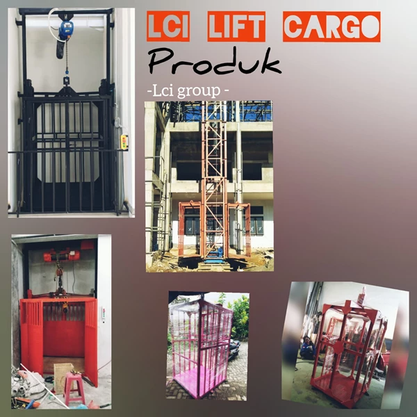 Lift barang cargo  sistem manual 1 ton Baru
