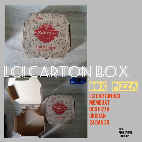Karton Box Pizza Baru Polos atau Custom